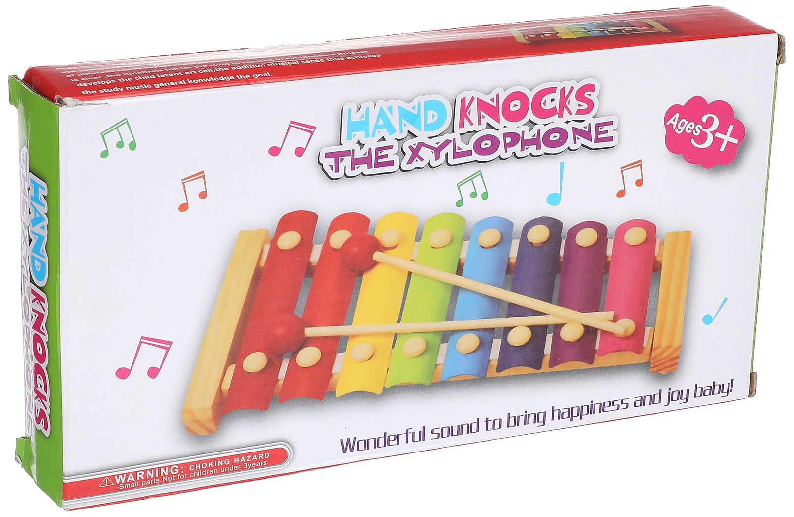 اكسليفون خشبي ملون للأطفال – Hand Knocks Xylophone